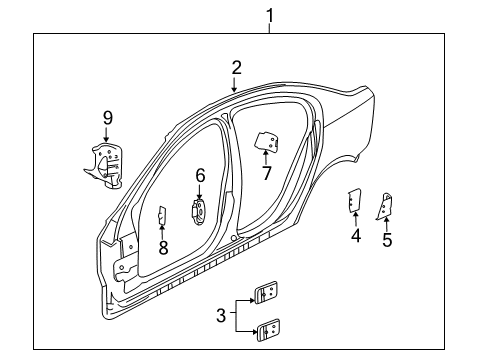 2009 Pontiac G8 Uniside Diagram