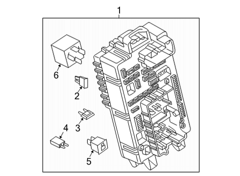 2021 Cadillac Escalade Fuse & Relay Box Diagram for 85643679