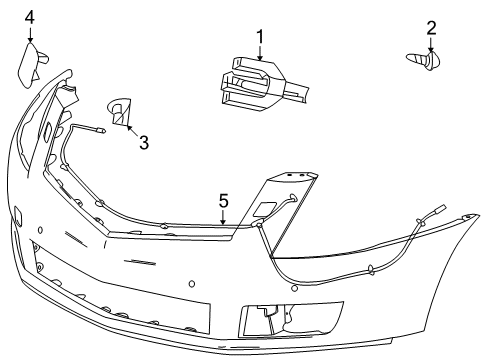 2012 Cadillac SRX Washer Components Diagram