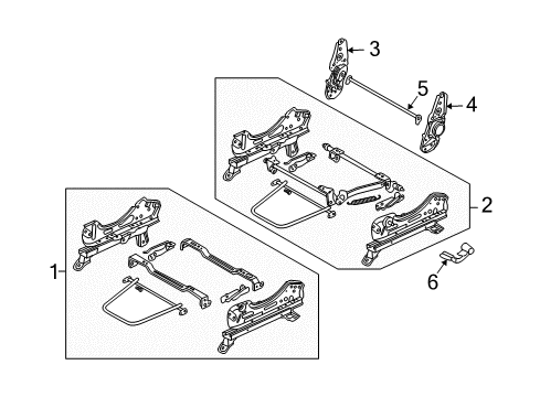 2010 Pontiac G3 Tracks & Components Diagram