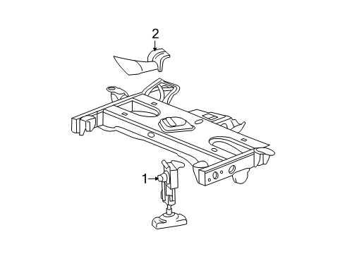 2008 Chevy Colorado Spare Tire Carrier Diagram 2 - Thumbnail