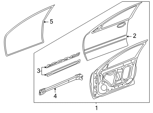 2005 Pontiac Grand Am Front Door Diagram