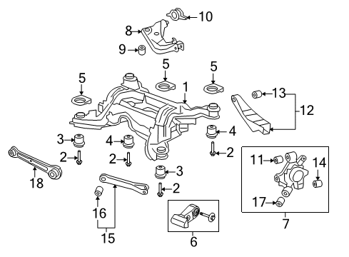 2013 Chevy Caprice Upper Control Arm Inner Bushing Diagram for 92273752