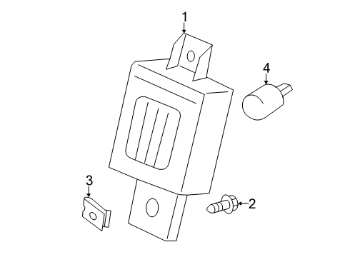 2023 GMC Sierra 1500 Bulbs Diagram