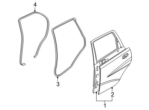 2010 Chevy Aveo5 Rear Door Diagram