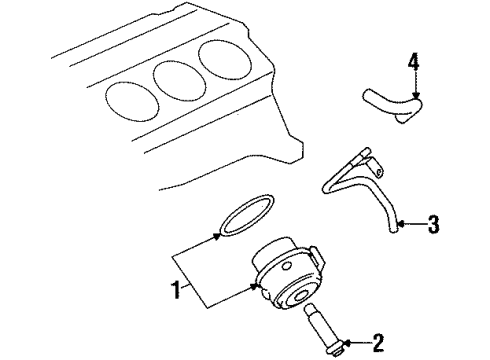 2000 Oldsmobile Silhouette Oil Cooler Diagram
