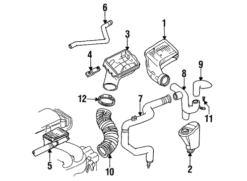 1992 Buick Skylark Air Intake Diagram 1 - Thumbnail