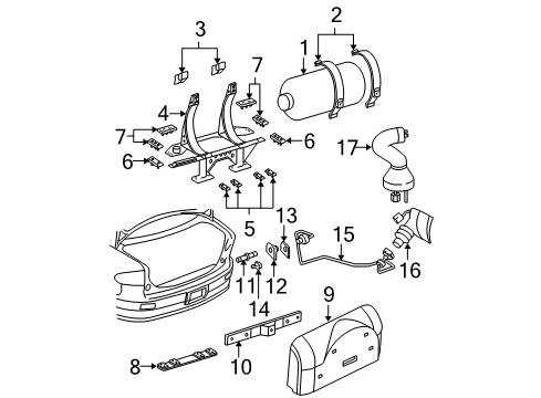 1999 Chevy Cavalier Fuel System Components Diagram