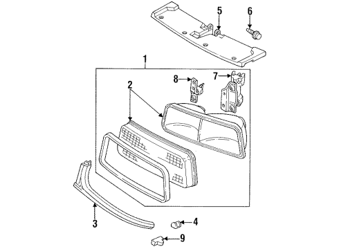 1991 Buick Regal Adjuster, Driver Side Diagram for 16520953