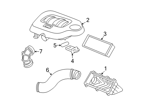 2006 Chevy HHR Air Intake Diagram