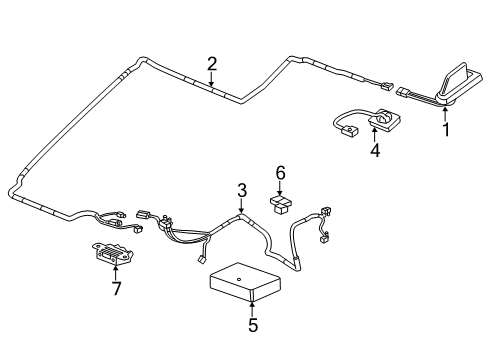 2015 Chevy Silverado 1500 Communication System Components Diagram