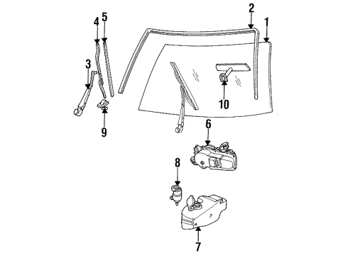 1987 Chevy S10 Washer Reservoir Diagram for 22029968