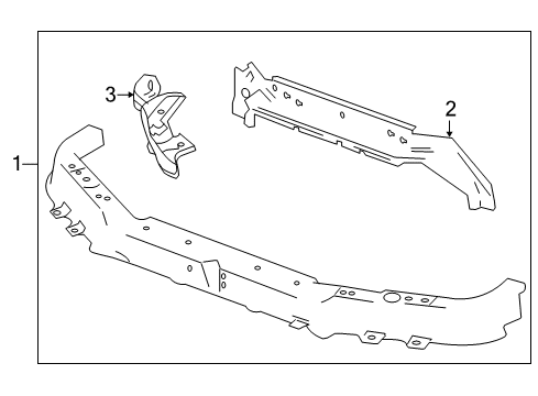2009 Chevy Malibu Radiator Support Diagram