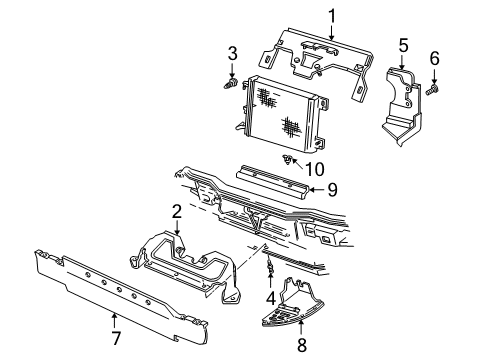 1999 Chevy Camaro Air Baffle Diagram