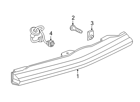 2022 Chevy Blazer High Mount Lamps Diagram