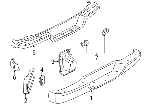 1999 Chevy Express 3500 Rear Bumper Diagram