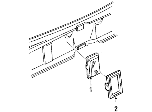 1984 Oldsmobile Delta 88 Backup Lamps Diagram