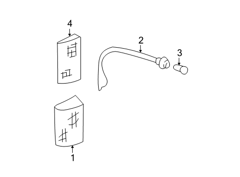 2000 Chevy C3500 Front Lamps - Side Marker Lamps Diagram