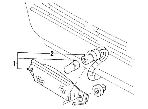 1994 Oldsmobile 98 Rear Lamps - Side Marker Lamps Diagram
