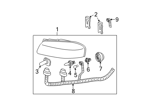 2005 Chevy Impala Headlamps Diagram
