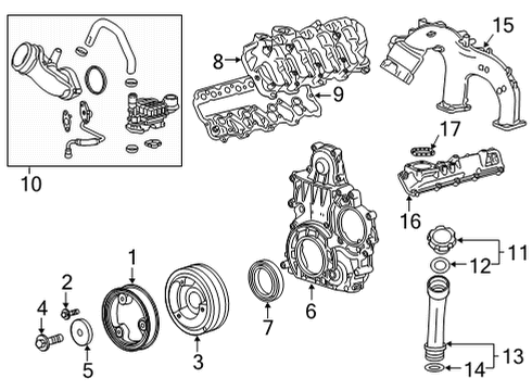 2023 GMC Sierra 2500 HD Intake Manifold Diagram
