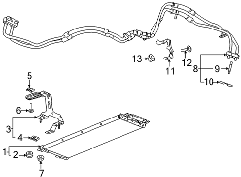 2021 Cadillac CT5 Transmission Cooler Connector Diagram for 84742546