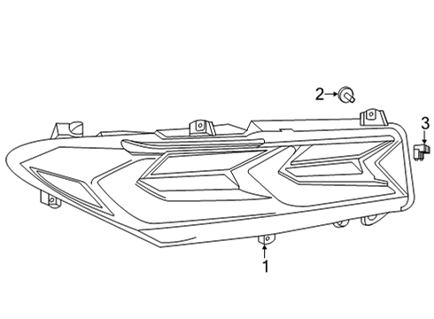 2022 Chevy Corvette Tail Lamps Diagram