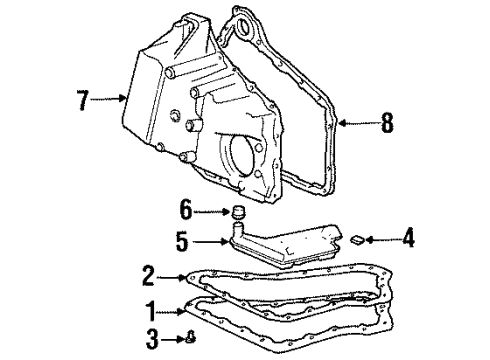 2001 Oldsmobile Aurora Transaxle Parts Diagram