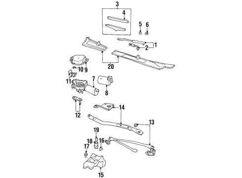 1998 Chevy Monte Carlo Washer Reservoir Diagram for 22144532