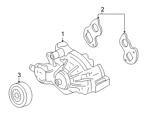 2013 GMC Yukon Cooling System, Radiator, Water Pump, Cooling Fan Diagram 1 - Thumbnail