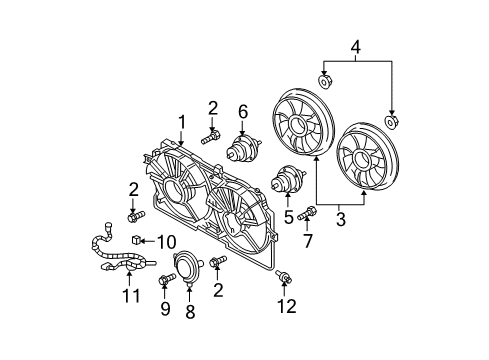 2005 Chevy Monte Carlo Cooling System, Radiator, Water Pump, Cooling Fan Diagram