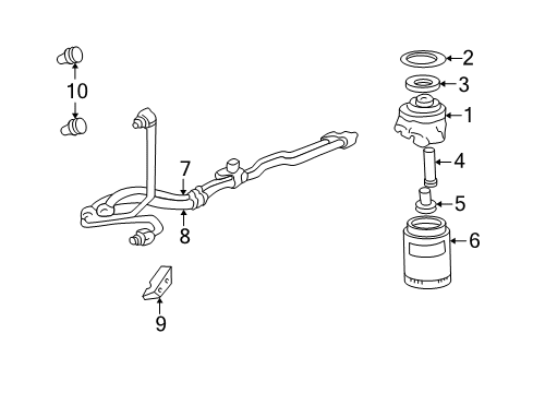 2004 Oldsmobile Bravada Oil Cooler Diagram