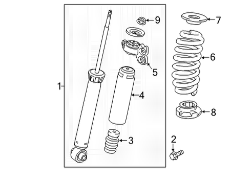 2021 Buick Envision Shocks & Components - Rear Diagram