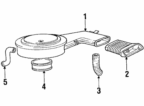 1987 Cadillac DeVille Air Inlet Diagram