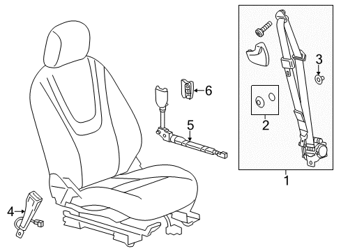 2012 Chevy Volt Front Seat Belts Diagram