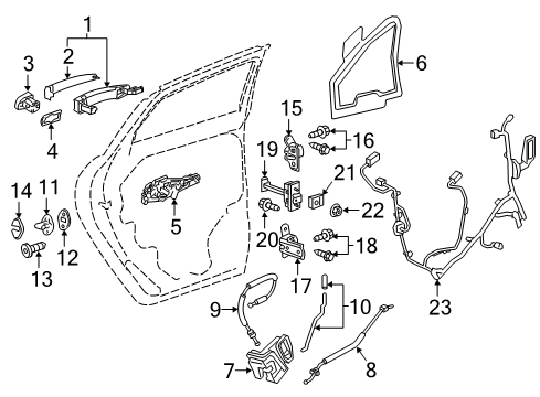 2023 Cadillac XT5 Window Switch Diagram for 84583122