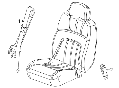 2007 Buick Rainier Seat Belt Diagram