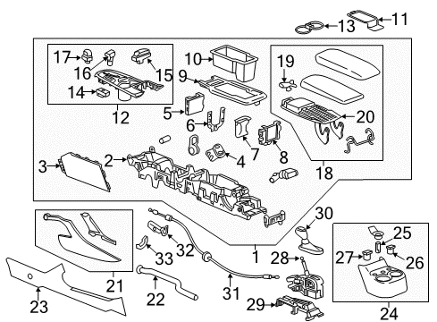 2017 Chevy Volt Headlamp Switch, Jet Black Diagram for 84192536