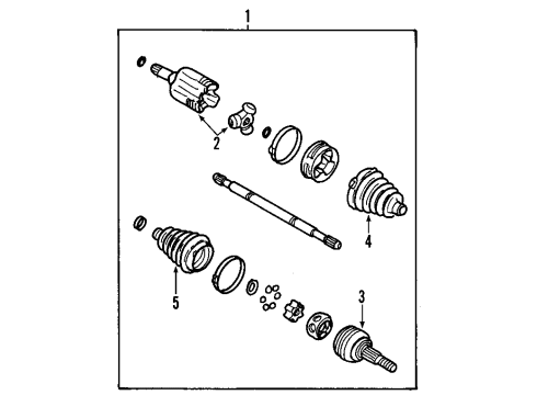 2005 Chevy Monte Carlo Front Axle Shafts & Joints, Drive Axles Diagram