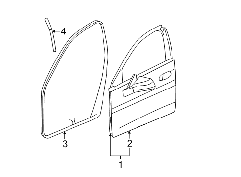 2007 Pontiac Grand Prix Front Door Diagram