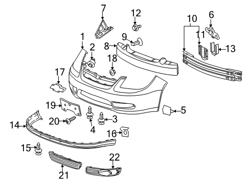 2009 Chevy Cobalt Front Bumper Diagram