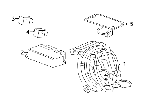 2022 Buick Enclave Air Bag Components Diagram