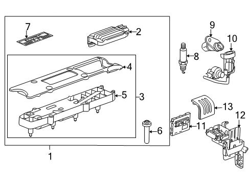 2006 Chevy Cobalt Boot Kit Diagram for 12576465
