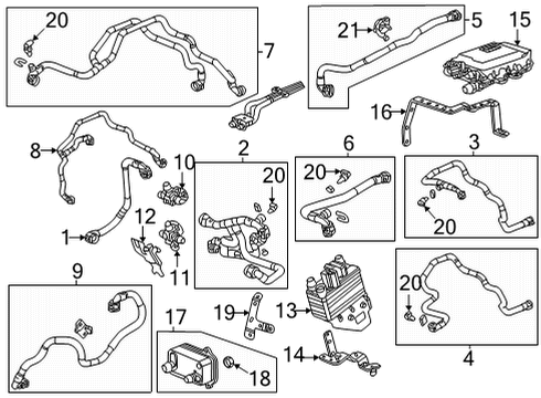 2023 GMC Hummer EV Pickup Traction Motor Components Diagram