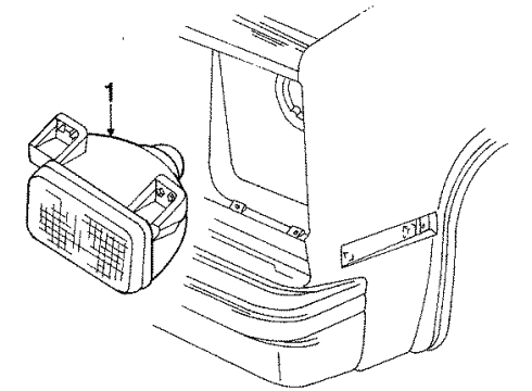 1984 GMC Jimmy Park & Signal Lamps Diagram
