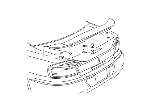 2005 Pontiac Bonneville Rear Spoiler Diagram