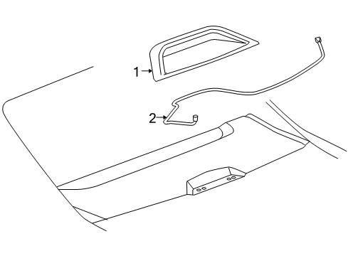 2006 Buick Lucerne High Mount Lamps Diagram