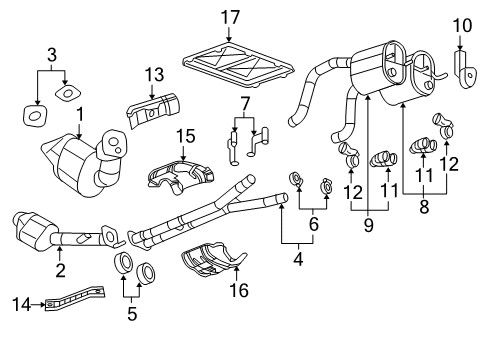 2012 Chevy Corvette Heat Shield Diagram for 20838930