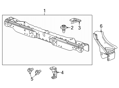 2017 Buick Verano Radiator Support Diagram