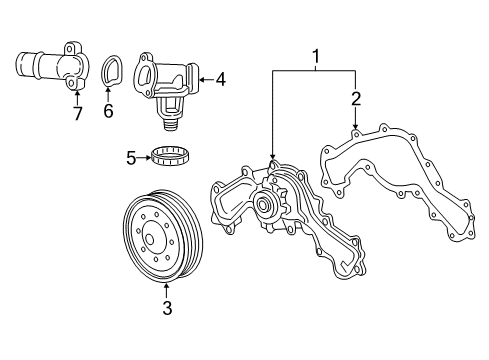 2018 Cadillac CT6 Cooling System, Radiator, Water Pump, Cooling Fan Diagram